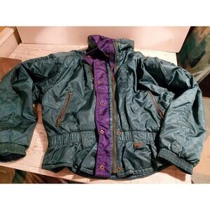 Vintage White Fir‎ Retro ski/snow gear Puffer Jacket Streetwear 80s/90s fashion